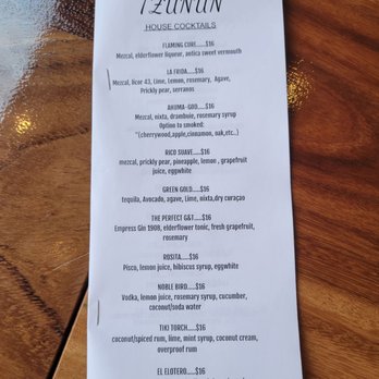 T'zunun - Cocktail menu - Cocktail Bars Near Me - Pleasant Hill, California T'zunun - Cocktail menu - Cocktail Bars Near Me - Pleasant Hill, California