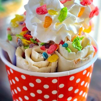 Knox Dough - Rolled ice cream + marshmallows + Fruity Pebbles cereal - Desserts Near Me - Knoxville, Tennessee Knox Dough - Rolled ice cream + marshmallows + Fruity Pebbles cereal - Desserts Near Me - Knoxville, Tennessee