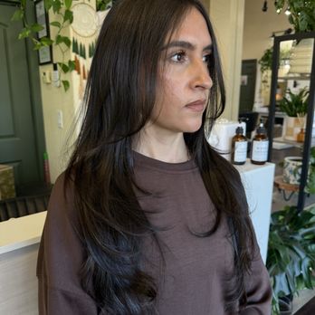 Oak & Honey Salon - Layers and frame face haircut - Hair Salons Near Me - Campbell, California