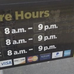 Dollar General - Hours posted on front door