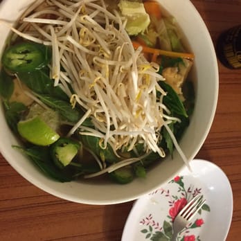 Pho Ha Long - Add the sprouts, pepper, leaves and squeeze the lime in. Dig in!!! - Vietnamese Near Me - San Antonio, Texas