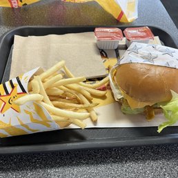 Charbroiled Santa Fe Chicken Sandwich- 9.56$, small fries- 3.19$, tax- 26c Charbroiled Santa Fe Chicken Sandwich- 9.56$, small fries- 3.19$, tax- 26c