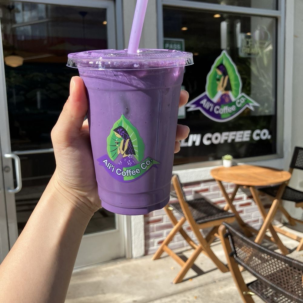 Ali’i Coffee - Ube Taro Latte - Coffee & Tea Near Me - Honolulu, Hawaii