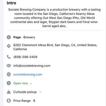 Societe Brewing Company - The Facebook listing with the same disconnected phone number and non-working website. - Breweries Near Me - San Diego, California Societe Brewing Company - The Facebook listing with the same disconnected phone number and non-working website. - Breweries Near Me - San Diego, California
