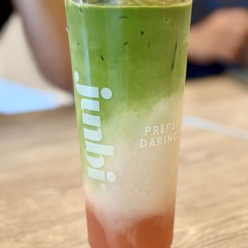 Junbi Matcha & Tea - Irvine - Cold Guava Matcha Latte - Bubble Tea Near Me - Irvine, California Junbi Matcha & Tea - Irvine - Cold Guava Matcha Latte - Bubble Tea Near Me - Irvine, California