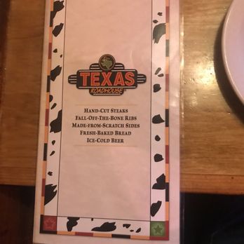 Texas Roadhouse - Front of menu - Barbeque Near Me - Tracy, California Texas Roadhouse - Front of menu - Barbeque Near Me - Tracy, California