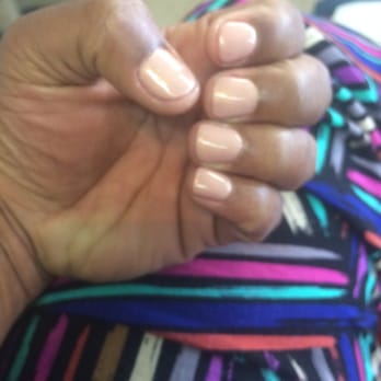 America Nails - Nude/champagne gel nails - Nail Salons Near Me - Oakland, California