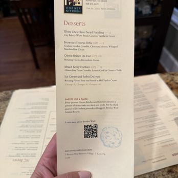 Corner Kitchen - Dessert menu - Breakfast & Brunch Near Me - Asheville, North Carolina