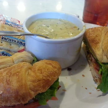 McAlister's Deli - Grill chicken club on croissant with Broccoli cheese soup - Delis Near Me - Hot Springs, Arkansas McAlister's Deli - Grill chicken club on croissant with Broccoli cheese soup - Delis Near Me - Hot Springs, Arkansas
