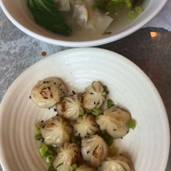 Yum Long - Classic Wonton Soup and Thumb-Size Pan-Fried Pork Bun(10) - Chinese Near Me - Monterey Park, California