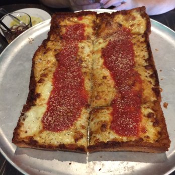 Pizza Rock - Detroit pizza (double cut) - Pizza Near Me - Henderson, Nevada Pizza Rock - Detroit pizza (double cut) - Pizza Near Me - Henderson, Nevada