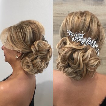 Updo Hairstyle Highlights Balayage Hairstylist Wedding Hair