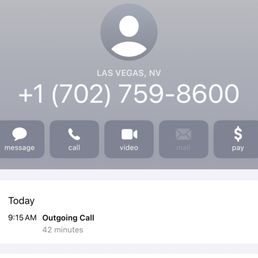 A 42 minute call to reschedule a month later