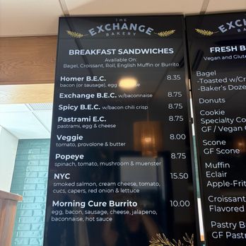 The Exchange Bakery - Menu July 2026 - Coffee & Tea Near Me - Homer, New York The Exchange Bakery - Menu July 2026 - Coffee & Tea Near Me - Homer, New York