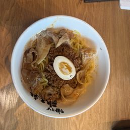 Spicy pork aburasoba Spicy pork aburasoba