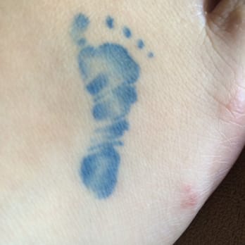Death Or Glory - My 2nd sons actual footprint done by Eddie - Tattoo Near Me - Dallas, Texas