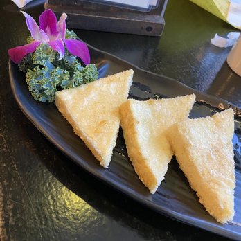 One Sushi & Grill - Fried Agedashi Tofu with no dashi sauce. Inauthentic - Sushi Bars Near Me - Murrieta, California One Sushi & Grill - Fried Agedashi Tofu with no dashi sauce. Inauthentic - Sushi Bars Near Me - Murrieta, California
