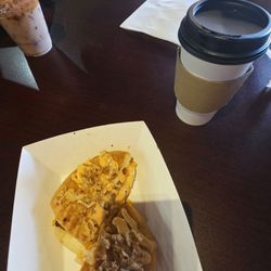 Moon Rise Cafe - Chicken bacon ranch panini and maple latte