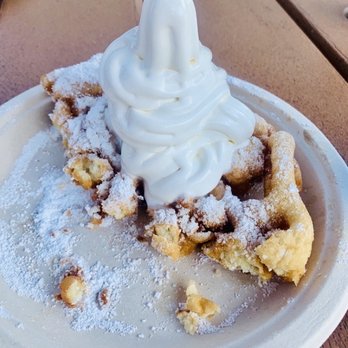 Six Flags Great Adventure - Funnel cake sundae - Amusement Parks Near Me - Jackson Township, New Jersey Six Flags Great Adventure - Funnel cake sundae - Amusement Parks Near Me - Jackson Township, New Jersey