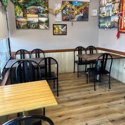 Indoor seating.