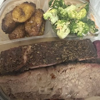 Tropical BBQ Market - Brisket & Ribs, Broccoli salad, Plantains - Barbeque Near Me - West Palm Beach, Florida Tropical BBQ Market - Brisket & Ribs, Broccoli salad, Plantains - Barbeque Near Me - West Palm Beach, Florida
