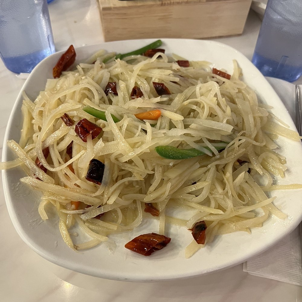 Changan Kitchen - Stir Fried Shredded Potatoes ($11.99) - Chinese Near Me - Ontario, California Changan Kitchen - Stir Fried Shredded Potatoes ($11.99) - Chinese Near Me - Ontario, California