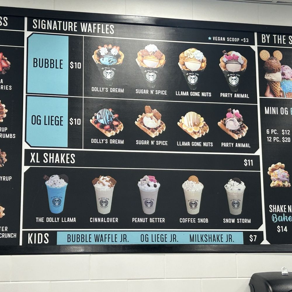 The Dolly Llama - Menu - Ice Cream & Frozen Yogurt Near Me - Yucaipa, California The Dolly Llama - Menu - Ice Cream & Frozen Yogurt Near Me - Yucaipa, California