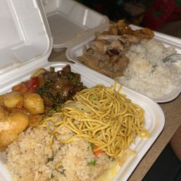 Honey Walnut Shrimp, Black Pepper Steak, Fried White, Lo Mein Honey Walnut Shrimp, Black Pepper Steak, Fried White, Lo Mein