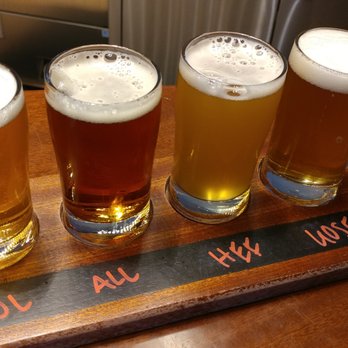 Escutcheon Brewing - My flight at Escutcheon - Breweries Near Me - Winchester, Virginia