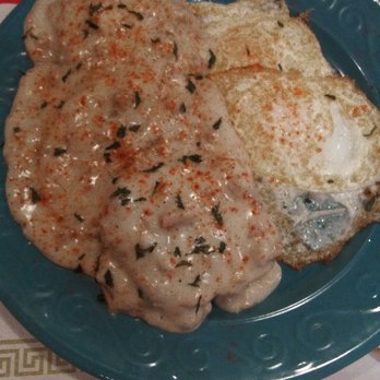 Werner's - Sausage Gravy and Biscuits with 2 over easy eggs - Breakfast & Brunch Near Me - Baltimore, Maryland Werner's - Sausage Gravy and Biscuits with 2 over easy eggs - Breakfast & Brunch Near Me - Baltimore, Maryland