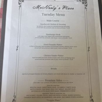 McNeely’s Place - Menu - it had two sides - American Near Me - North Augusta, South Carolina McNeely’s Place - Menu - it had two sides - American Near Me - North Augusta, South Carolina
