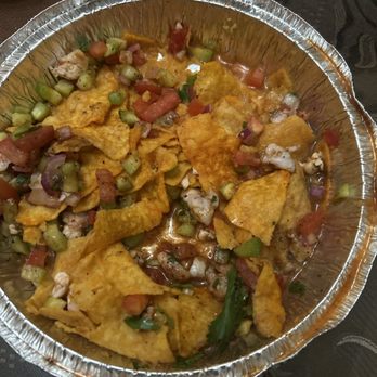 Mariscos El Faro - A shrimp cocktail and two containers like this with more chips than ceviche for $72. - Food Trucks Near Me - Los Angeles, California Mariscos El Faro - A shrimp cocktail and two containers like this with more chips than ceviche for $72. - Food Trucks Near Me - Los Angeles, California