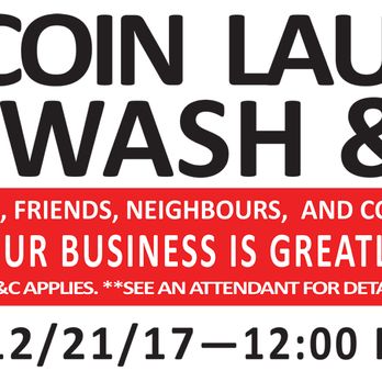 Free Dry Coin Laundry - Just to say thank you to all our customers for being part of our journey! Free Wash and Dry Day on the 12/20/2017 between 12pm and 6pm. - Laundromat Near Me - Lynwood, California Free Dry Coin Laundry - Just to say thank you to all our customers for being part of our journey! Free Wash and Dry Day on the 12/20/2017 between 12pm and 6pm. - Laundromat Near Me - Lynwood, California