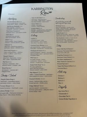 Menu photo 1 Karrington Rowe Brentwood, TN Menu photo 1 Karrington Rowe Brentwood, TN