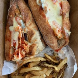 Tigas Artisan Pizzeria - Eggplant parmigiana sandwich