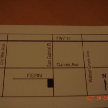 La Vie - Map on the back of its business card - French Near Me - Rosemead, California