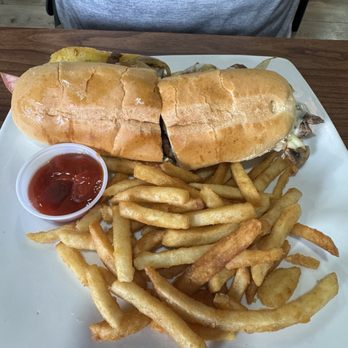 Amelia’s Kitchen - Prime rib hoagie w delish fries - Steakhouses Near Me - Amelia Court House, Virginia