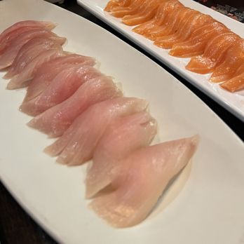 Sushi Martini - Yellowtail and salmon nigiri - Japanese Near Me - Rancho Cucamonga, California Sushi Martini - Yellowtail and salmon nigiri - Japanese Near Me - Rancho Cucamonga, California