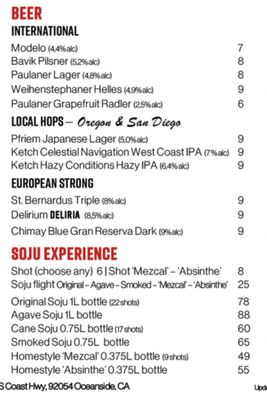 Menu photo 2 Sound by the Sea Oceanside, CA Menu photo 2 Sound by the Sea Oceanside, CA
