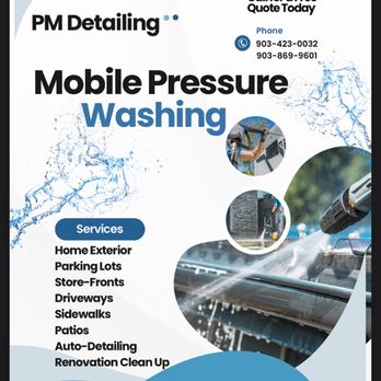 PM Detailing - Pressure Washers Near Me - Abilene, Texas PM Detailing - Pressure Washers Near Me - Abilene, Texas