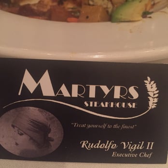 Martyrs - Chef came to our table to greet us! - Steakhouses Near Me - Taos, New Mexico Martyrs - Chef came to our table to greet us! - Steakhouses Near Me - Taos, New Mexico