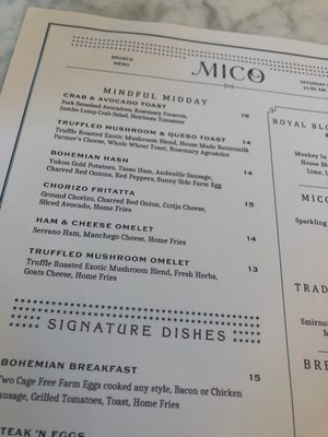 Menu photo 8 MICO Charlotte, NC Menu photo 8 MICO Charlotte, NC