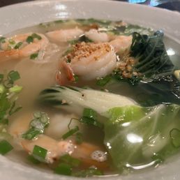 Shrimp soup in chicken broth Shrimp soup in chicken broth