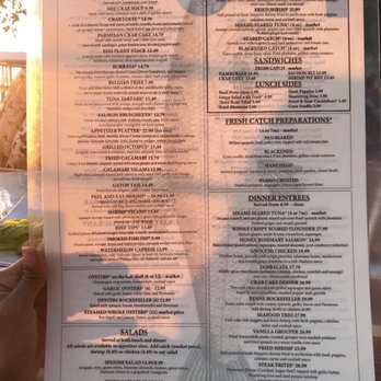 Caps On The Water - Menu - Seafood Near Me - St Augustine, Florida Caps On The Water - Menu - Seafood Near Me - St Augustine, Florida