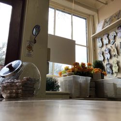 Soda Fountain at Nantucket Pharmacy - View to the street