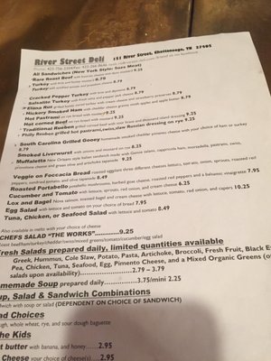 Menu photo 3 River Street Deli Chattanooga, TN Menu photo 3 River Street Deli Chattanooga, TN
