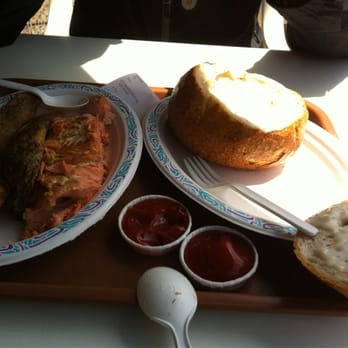 The Crab Pot - Chowda loaf and salmon & chips - Seafood Near Me - Seattle, Washington The Crab Pot - Chowda loaf and salmon & chips - Seafood Near Me - Seattle, Washington