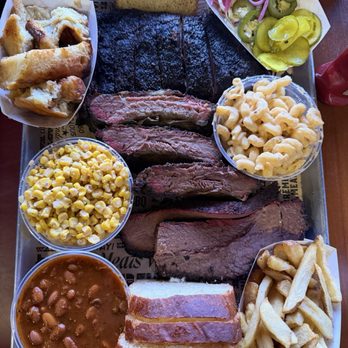 Kafi BBQ - Beef back ribs, lamb, lean brisket, fatty brisket, tallow fries, baked beans, street corn, salted caramel bread pudding - Barbeque Near Me - Irving, Texas