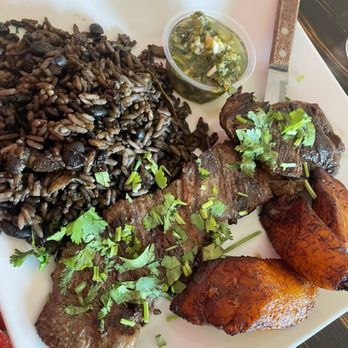 La Cabana Latin Grill - Grilled skirt steak with chimichurri sauce, sweet plantains - Cuban Near Me - West Palm Beach, Florida La Cabana Latin Grill - Grilled skirt steak with chimichurri sauce, sweet plantains - Cuban Near Me - West Palm Beach, Florida