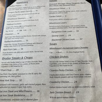 The Wheelhouse & Crowsnest - Drinks menu - Seafood Near Me - Bandon, Oregon The Wheelhouse & Crowsnest - Drinks menu - Seafood Near Me - Bandon, Oregon
